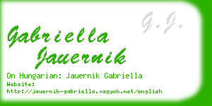 gabriella jauernik business card